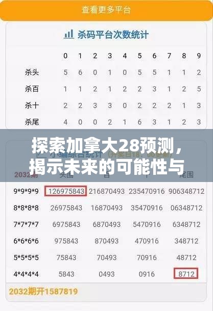 探索加拿大28预测，揭示未来的可能性与策略分析
