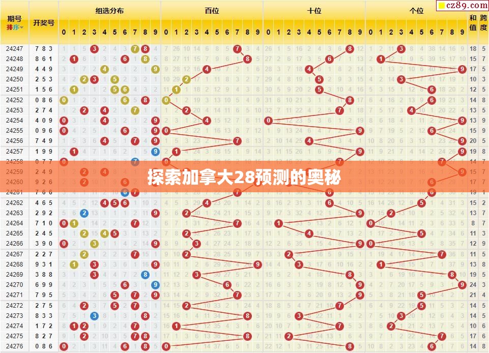 探索加拿大28预测的奥秘