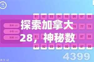 探索加拿大28，神秘数字背后的故事