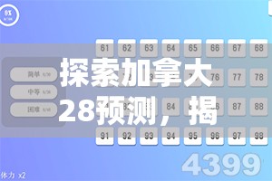 探索加拿大28预测，揭示数字背后的奥秘