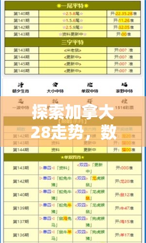 探索加拿大28走势，数字游戏背后的奥秘与挑战