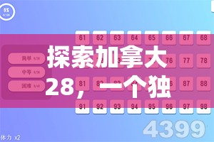 探索加拿大28，一个独特的数字世界