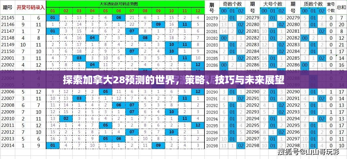 探索加拿大28预测的世界，策略、技巧与未来展望